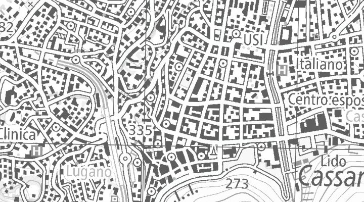 Kartenausschnitt: 6900 Lugano