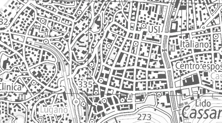 Kartenausschnitt: 6900 LUGANO PAZZALLO
