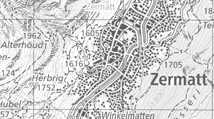 Kartenausschnitt: Bahnhofstrasse 80, 3920 Zermatt