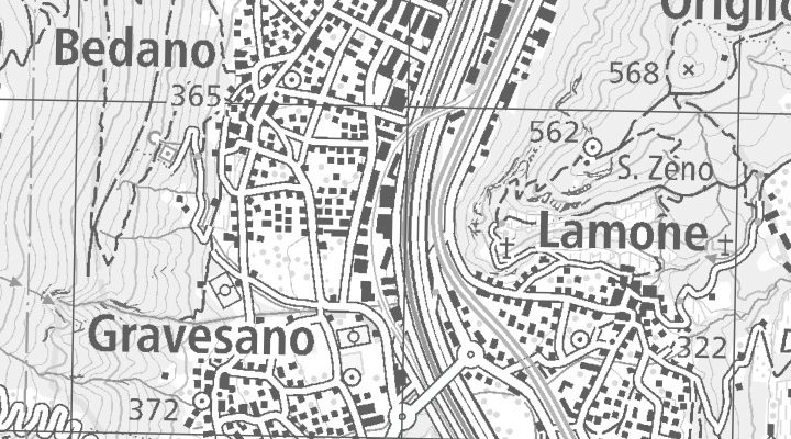 Kartenausschnitt: Via d'Argine 11, 6930 Bedano