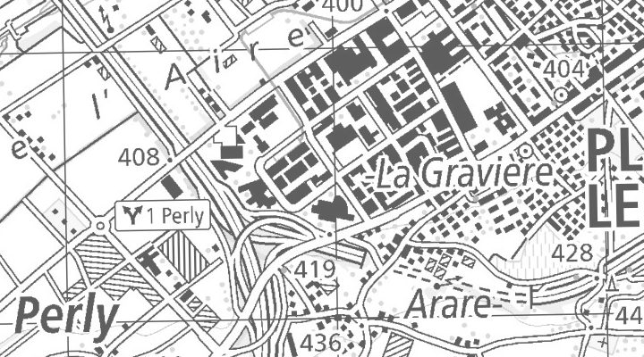 Kartenausschnitt: Chemin du Champ-des-Filles 32, 1228 Plan-les-Ouates
