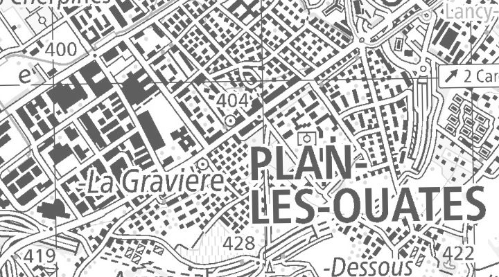 Kartenausschnitt: 1228 Plan-les-Ouates
