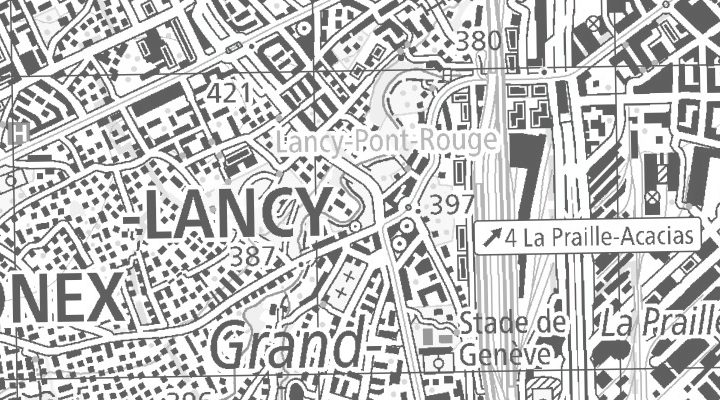 Kartenausschnitt: Lancy