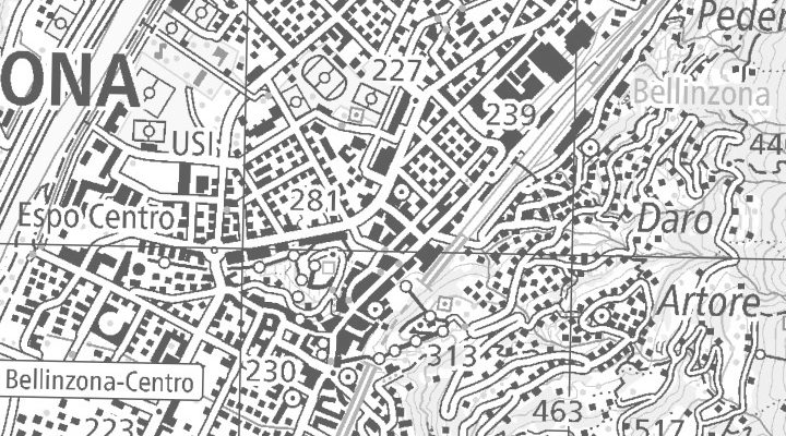 Kartenausschnitt: Via Claudio Pellandini 3, 6500 Bellinzona