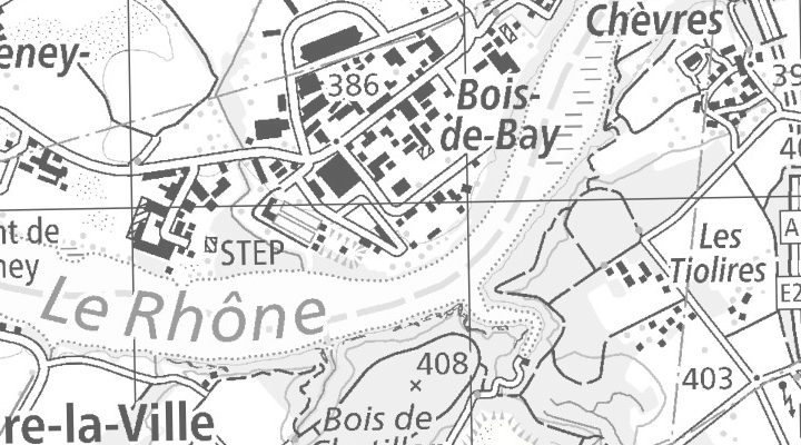 Kartenausschnitt: Rue du Pré-Salomon 10, 1242 Satigny