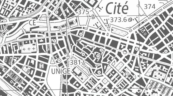 Kartenausschnitt: Rue du Général-DUFOUR 24, 1204 Genève