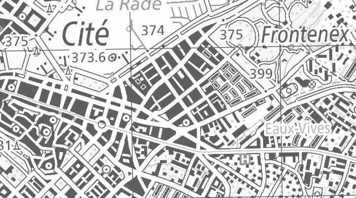 Kartenausschnitt: Route de Frontenex 39B, 1207 Genf