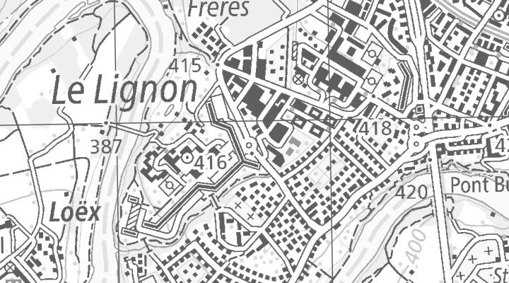 Kartenausschnitt: 1219 Genève Balexert