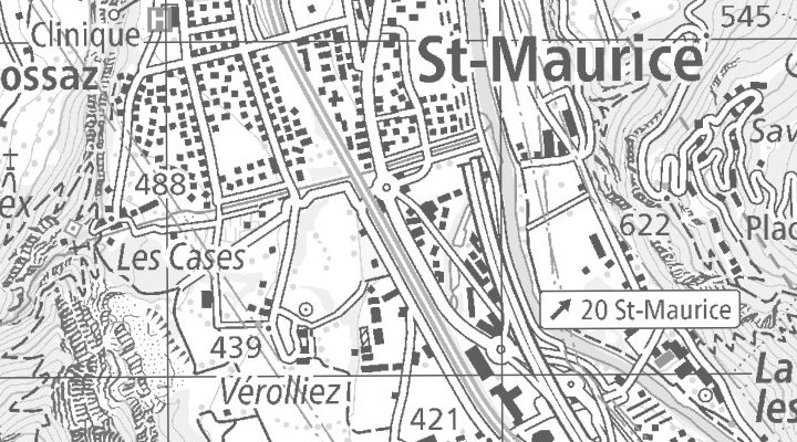 Kartenausschnitt: St-Maurice