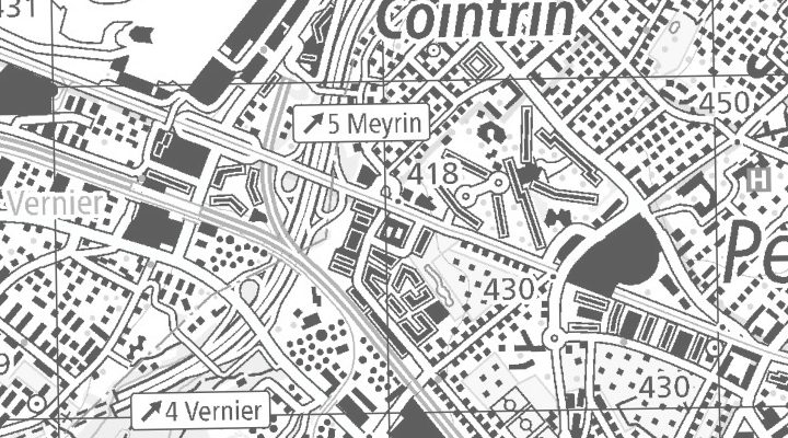 Kartenausschnitt: Route de Meyrin 123, 1219 Châtelaine