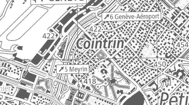 Kartenausschnitt: 1216 Cointrin
