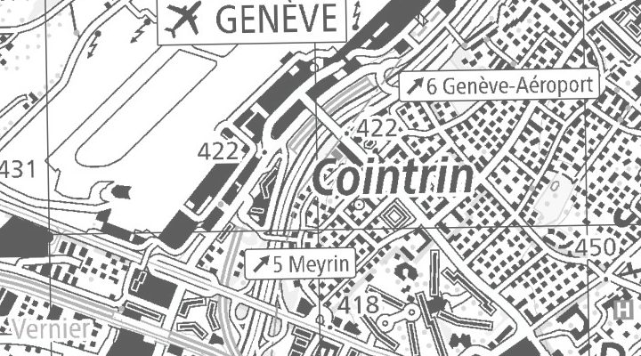 Kartenausschnitt: 1216 Cointrin
