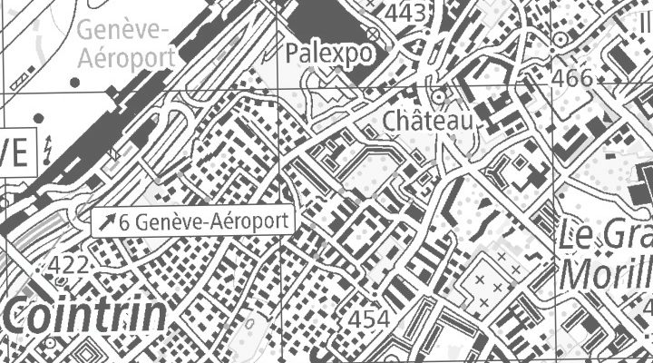 Kartenausschnitt: 1218 Le Grand-Saconnex