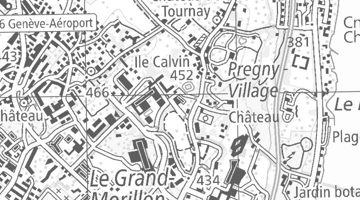 Kartenausschnitt: Rte de Pregny 11, 1292 Chambésy