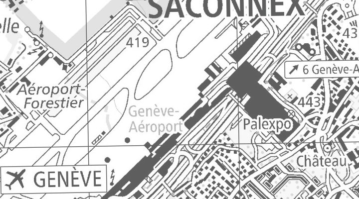 Kartenausschnitt: Rte de l'Aéroport 21, 1215 Genève