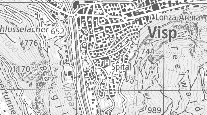 Kartenausschnitt: Pflanzettastrasse 8, 3930 Visp