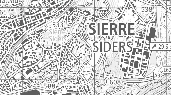 Kartenausschnitt: Rue Plantzette 53, 3960 Sierre