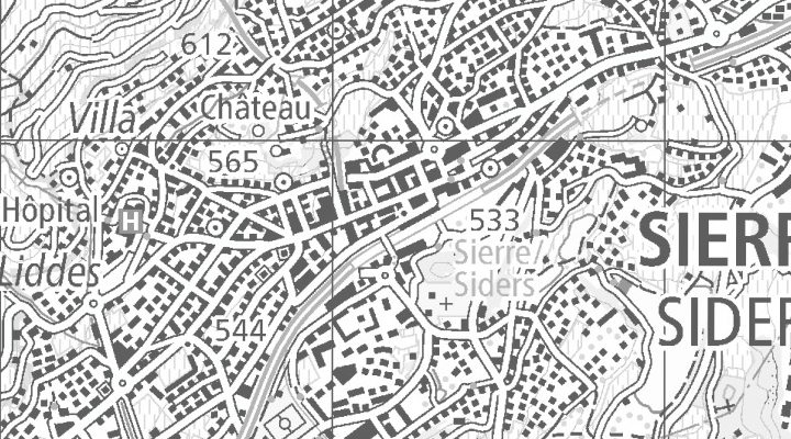 Kartenausschnitt: 3960 Sierre