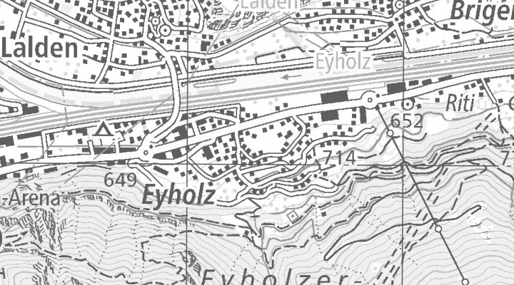 Kartenausschnitt: Walligrundstrasse 22, 3930 Eyholz