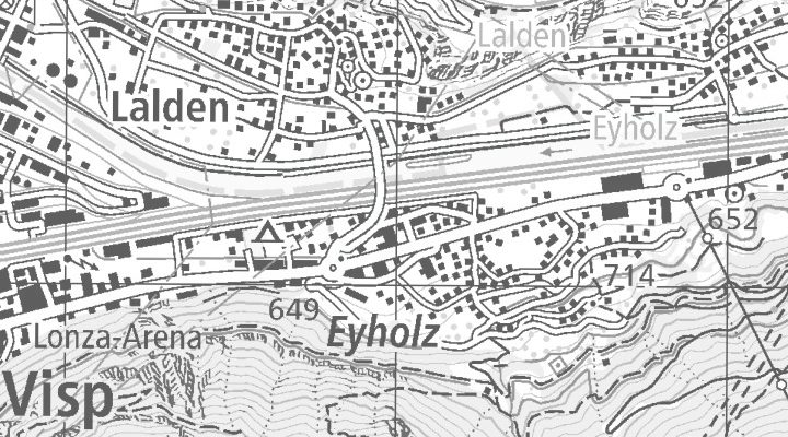 Kartenausschnitt: Walligrundstrasse 22, 3930 Eyholz