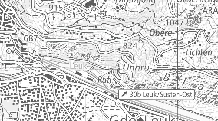 Kartenausschnitt: Liechtenstein