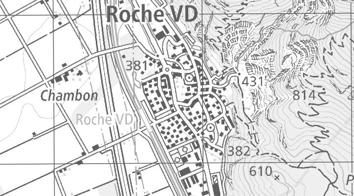 Kartenausschnitt: ZI la Coche 7, 1852 Roche