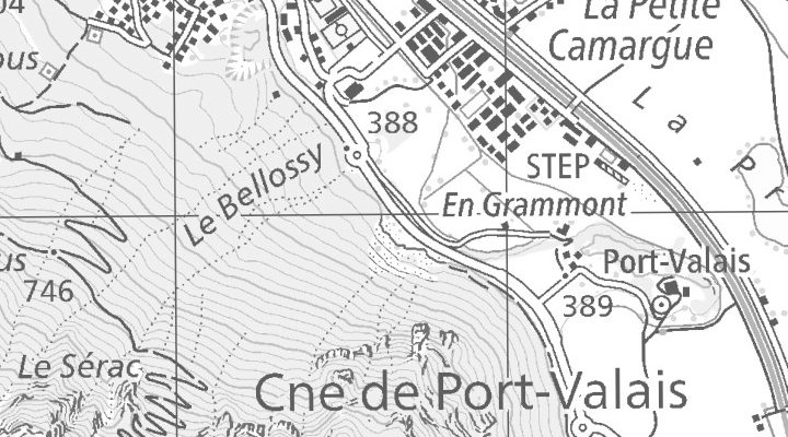 Kartenausschnitt: Valais