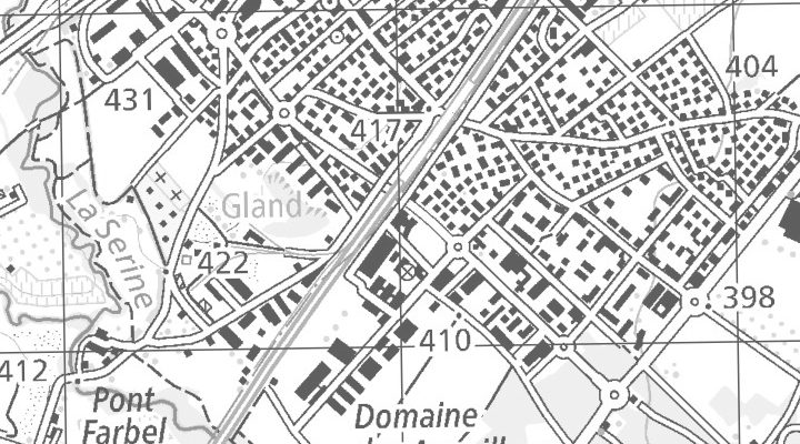 Kartenausschnitt: Chem. de la Crétaux 33, 1196 Gland