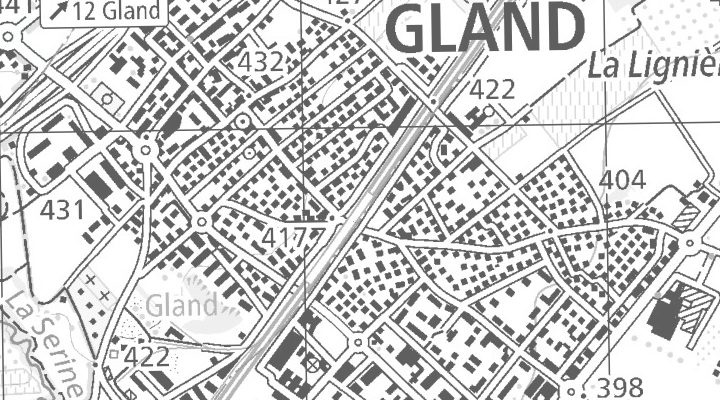 Kartenausschnitt: Gland