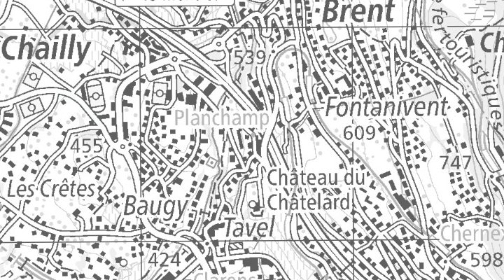 Kartenausschnitt: Chemin de Clarens 19, 1815 Clarens