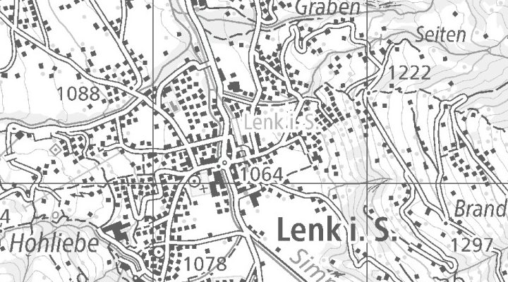 Kartenausschnitt: Gutenbrunnenstrasse 6, 3775 Lenk