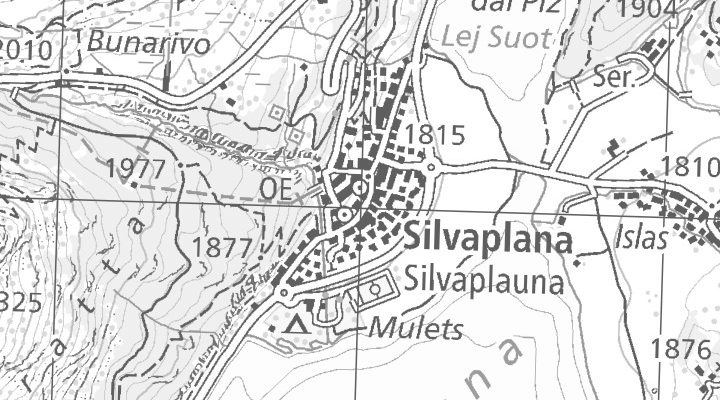 Kartenausschnitt: Vial dal Corvatsch 76, 7513 Silvaplana
