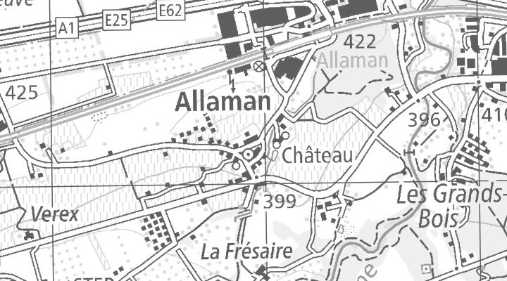 Kartenausschnitt: Allaman