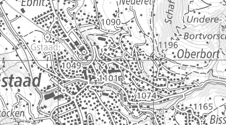 Kartenausschnitt: Alpinastrasse 23 Postfach 85, 3780 Gstaad