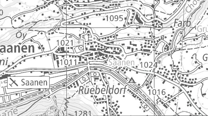 Kartenausschnitt: Bahnhofstrasse 2, 3792 Saanen