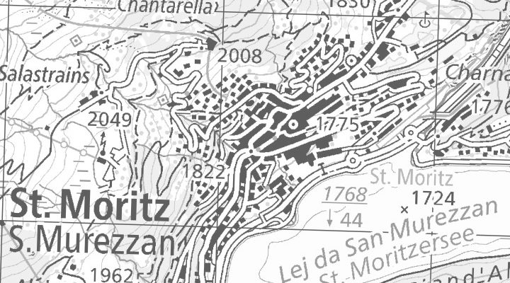 Kartenausschnitt: Via Traunter Plazzas 7, 7500 St. Moritz