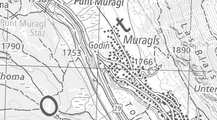 Kartenausschnitt: Via Maistra, 7504 Pontresina
