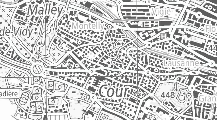 Kartenausschnitt: 1007 Lausanne