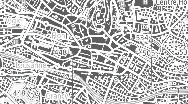 Kartenausschnitt: Place Saint-François 14, 1003 Lausanne