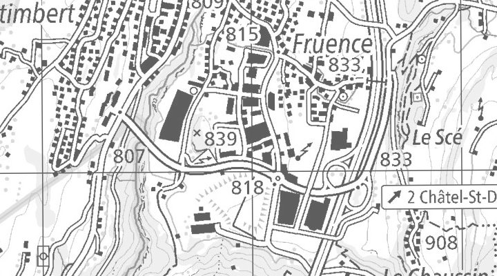Kartenausschnitt: Pra de Plan 25, 1618 Châtel-St-Denis