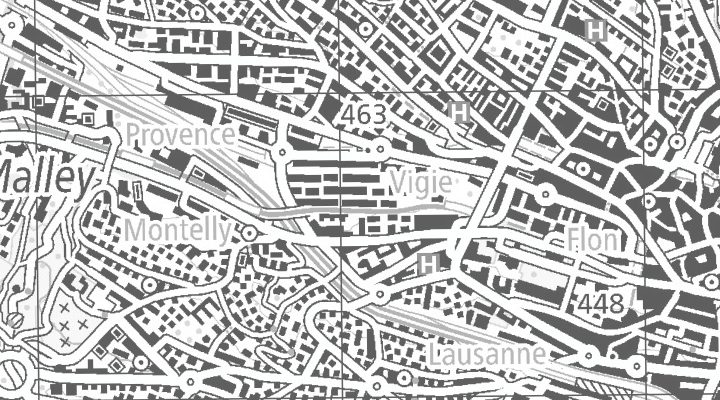 Kartenausschnitt: Avenue de Sévelin, 18, 1004 Lausanne