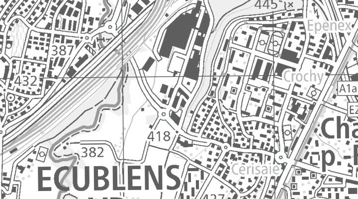 Kartenausschnitt: Chemin du Dévent 7, 1024 Ecublens VD