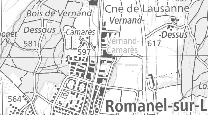 Kartenausschnitt: Rte de Neuchâtel 4, 1032 1950 Romanel-sur-Lausanne ou Sion