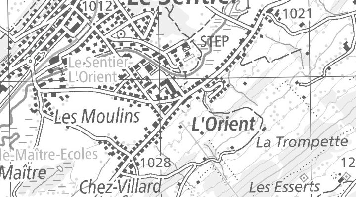 Kartenausschnitt: 1341 Orient