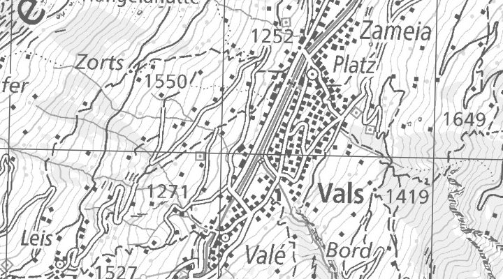 Kartenausschnitt: 7132 Vals