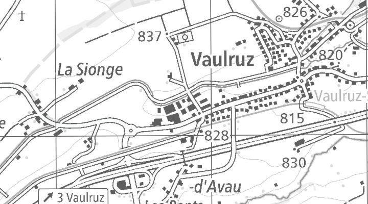 Kartenausschnitt: Champ-Paccot 19, 1627 Vaulruz