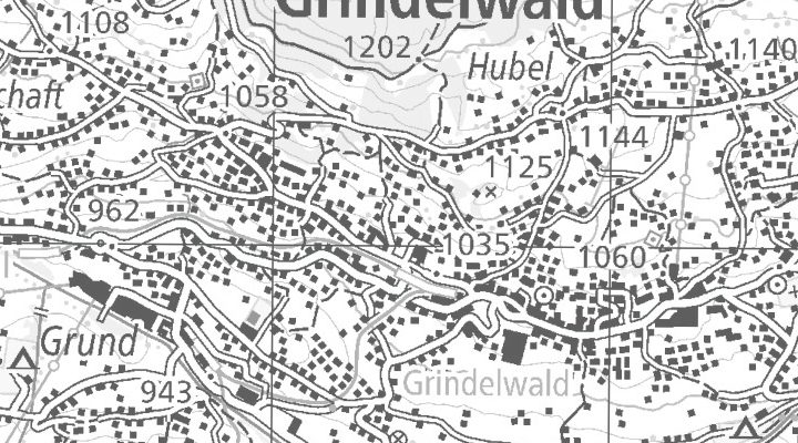 Kartenausschnitt: Postfach 135, 3818 Grindelwald