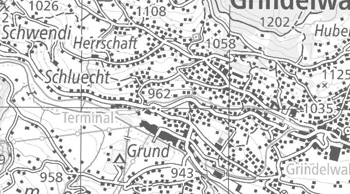 Kartenausschnitt: Dorfstrasse, 3818 Grindelwald