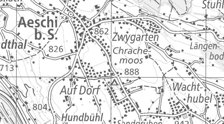 Kartenausschnitt: Mülenenstrasse 7, 3703 Aeschi bei Spiez