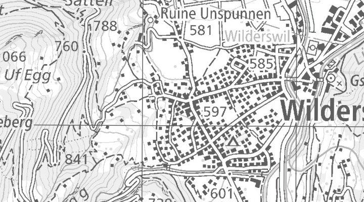 Kartenausschnitt: Oberdorfstrasse 3, 3812 Wilderswil-Interlaken
